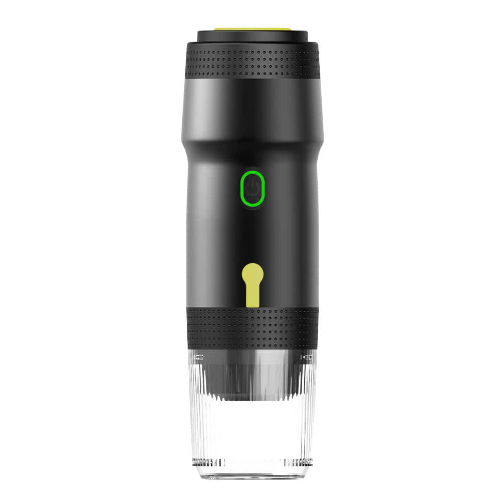 DS NA Black 3-in-1 Portable Electric Espresso Maker - Rechargeable Travel Coffee