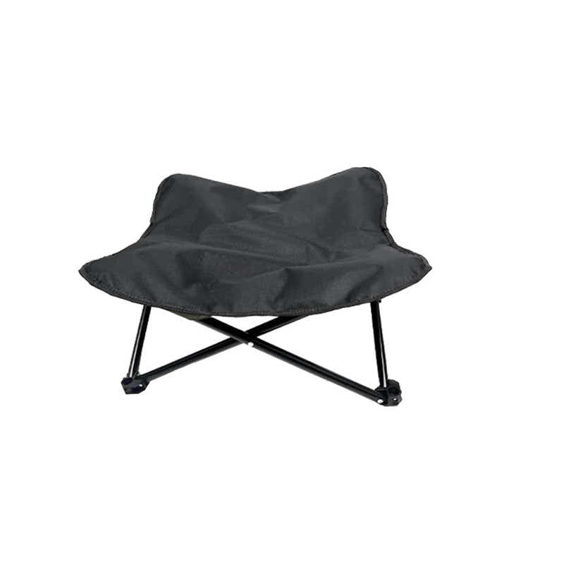 DS NA Black Elevated Comfort Pet Bed - Portable & Foldable Dog Cat Cot - Durable