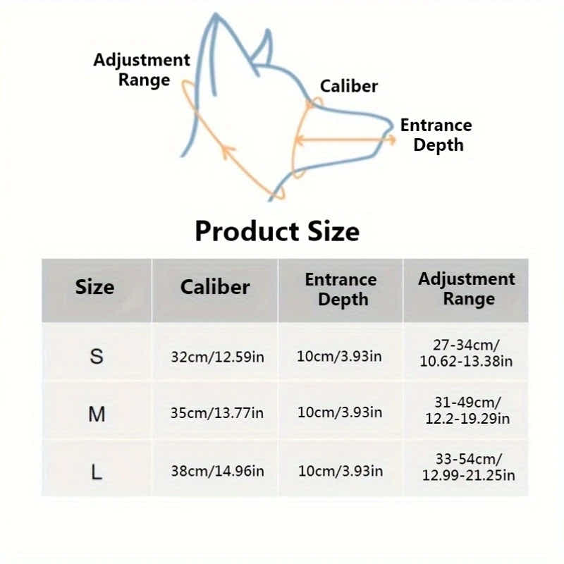 DS NA Adjustable Leather Dog Muzzle for Large Breeds – Anti-Bite & Anti-Bark