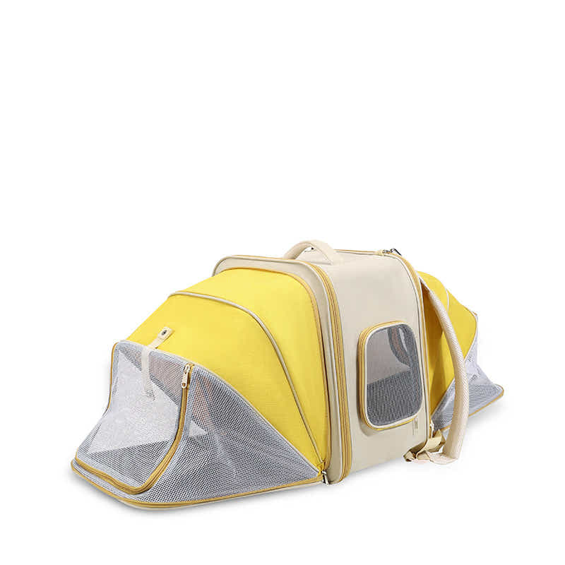 DS NA Expandable Pet Carrier Backpack – Breathable Mesh Travel Bag