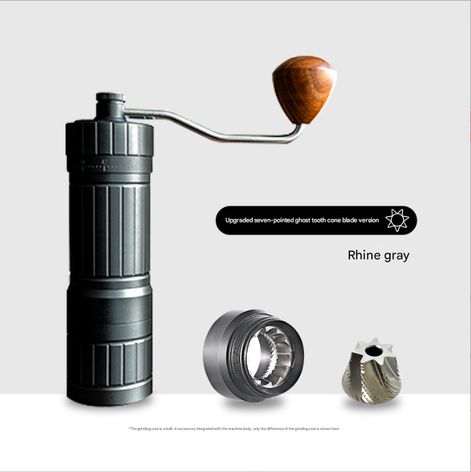 DS NA Grey Premium 7-Star Manual Coffee Grinder - Portable Bean Mil(R60pro)