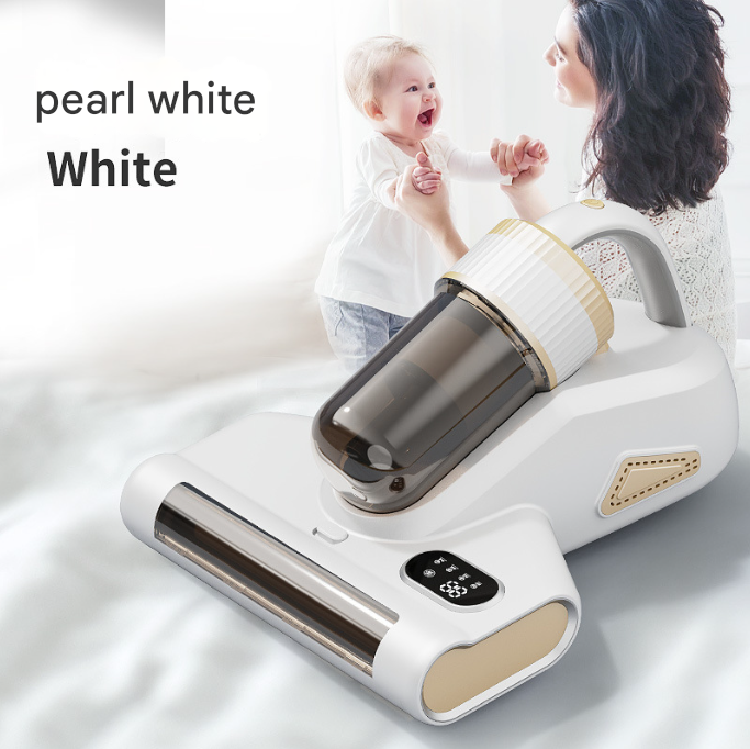 DS NA White Advanced Cordless UV-C Dust Mite Vacuum - Handheld Cleaner with Hot