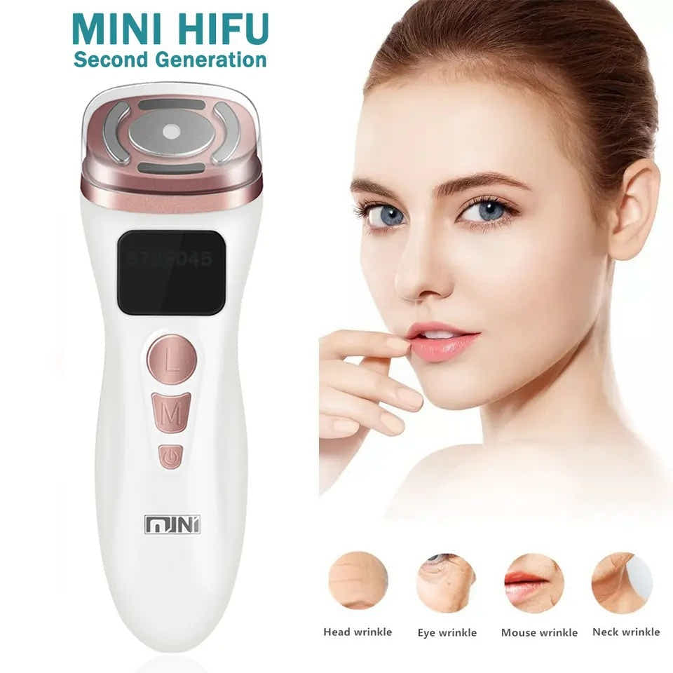 DS NA 3-in-1 Facial Firming & Anti-Wrinkle Device with HIFU, RF & EMS Technology