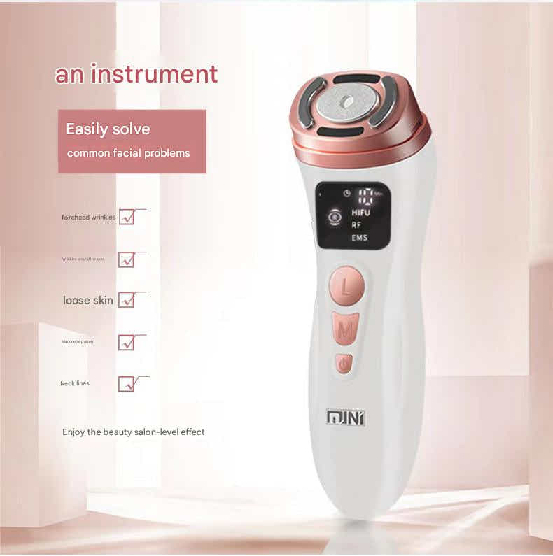 DS NA 3-in-1 Facial Firming & Anti-Wrinkle Device with HIFU, RF & EMS Technology