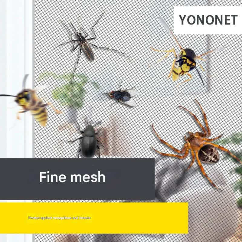DS NA 3-Piece DIY Magnetic Window Screen Kit: Fine Mesh Insect Net (No-Drill Rq)