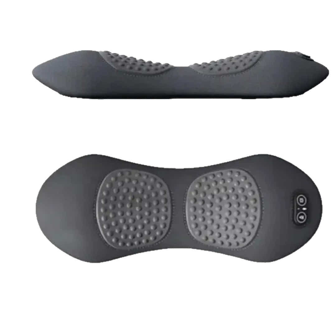 DS NA Dark Grey 3-in-1 Heated Back Stretcher with Vibration Massage & Traction