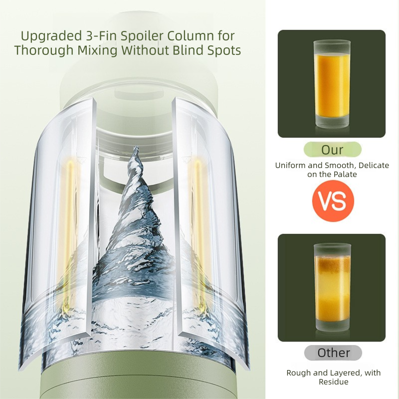DS NA Green Portable Automatic Rechargeable Blender Wireless Juicer Mini Ice