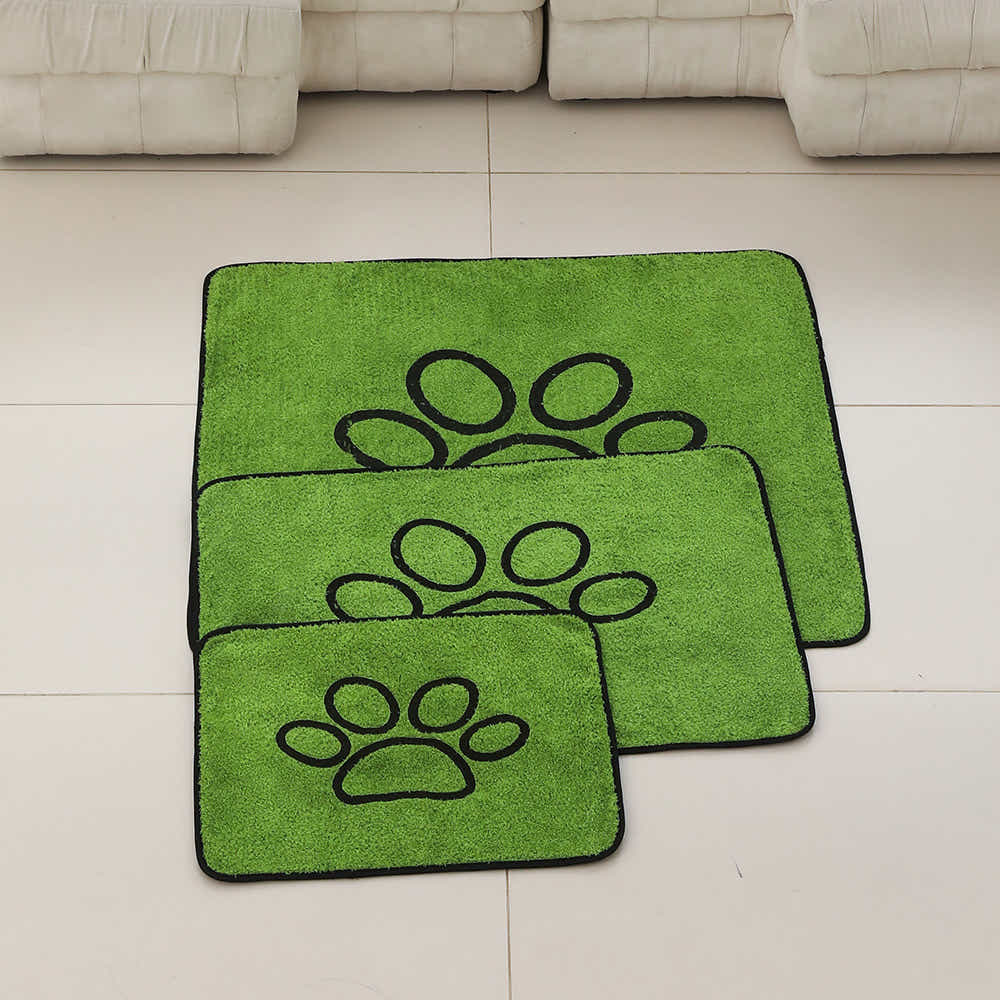 DS NA 2 Pcs Artificial Grass Pet Mat – Soft, Fast-Drying & Non-Slip Sleeping Pad