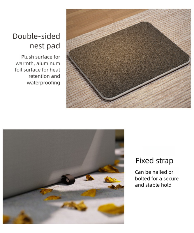 DS NA Large Size Elevated Indoor/Outdoor Pet Shelter(grey): Waterproof, Insulate