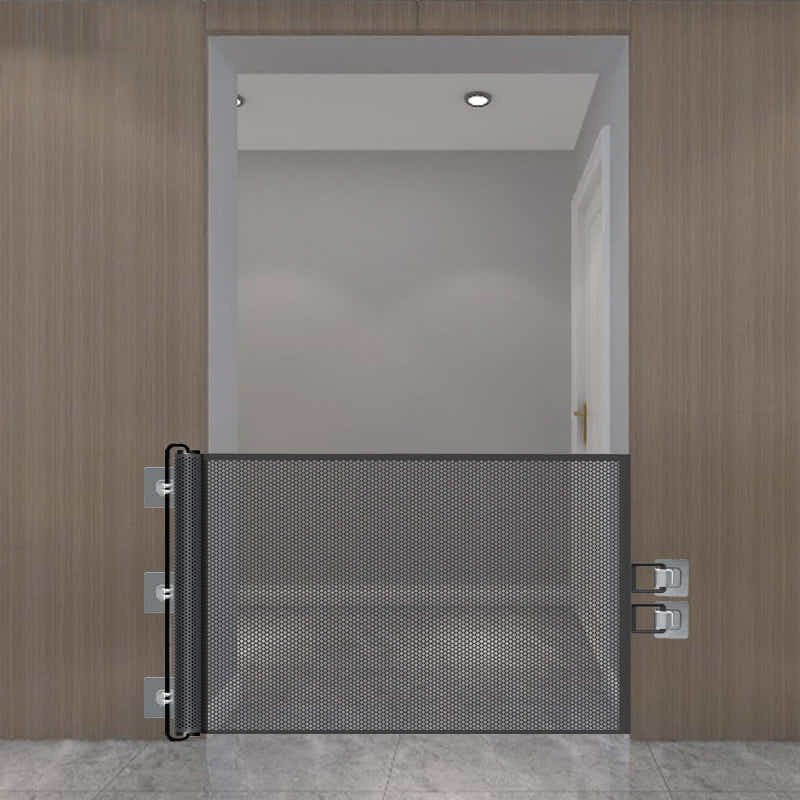 DS NA Extra Wide Automatic Retractable Pet Gate – 130×78CM Safety Dog Fence
