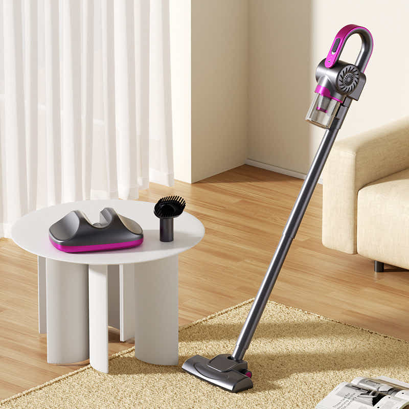 DS NA Purple 3-Head Cordless Handheld UV Mite Remover Set with Floor & Mite Head