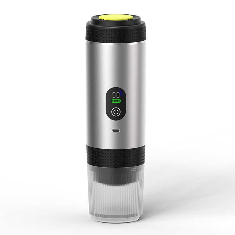 DS NA Sliver 3-in-1 Portable Espresso Maker with Self-Heating and One-Touch Cold