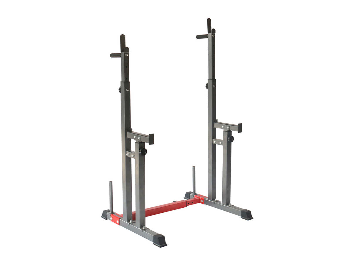 DS Adjustable Squat Rack With H-Frame Base
