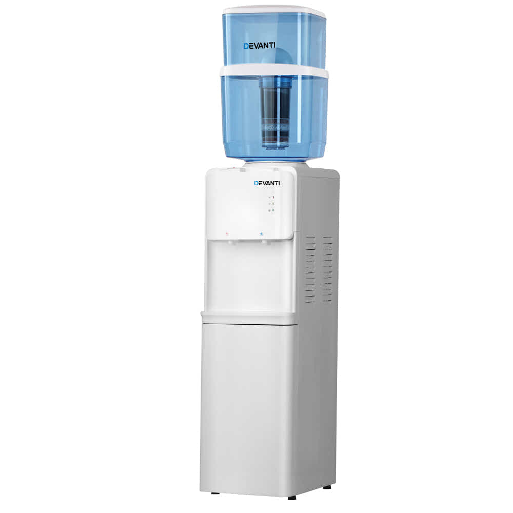 DS NA Devanti Water Cooler Dispenser Stand 22L Bottle White