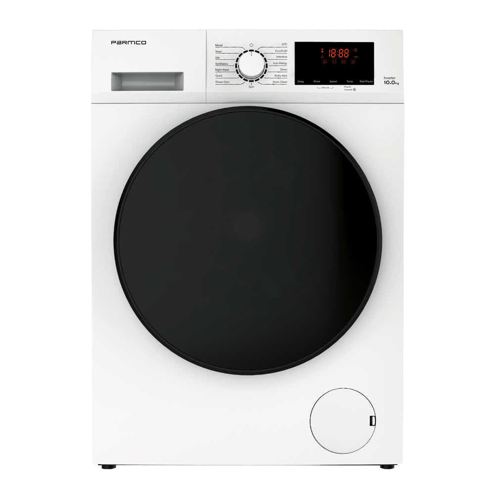 T Parmco WASHING MACHINE 10KG WHITE FRONTLOAD