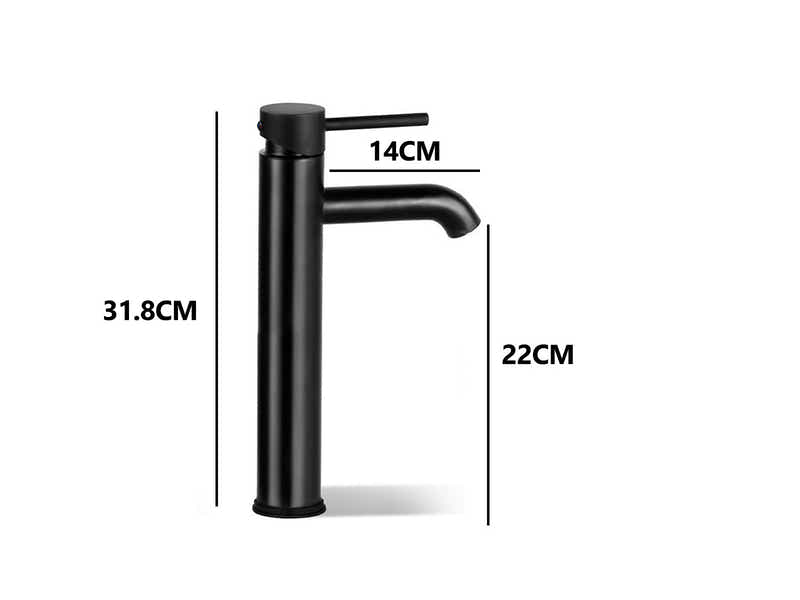 Black Basin Faucet Large