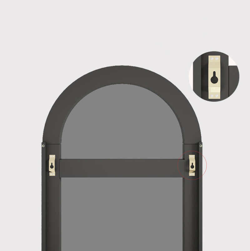 DS BS Arched Full Length Mirror With Stand 50×170cm -Black