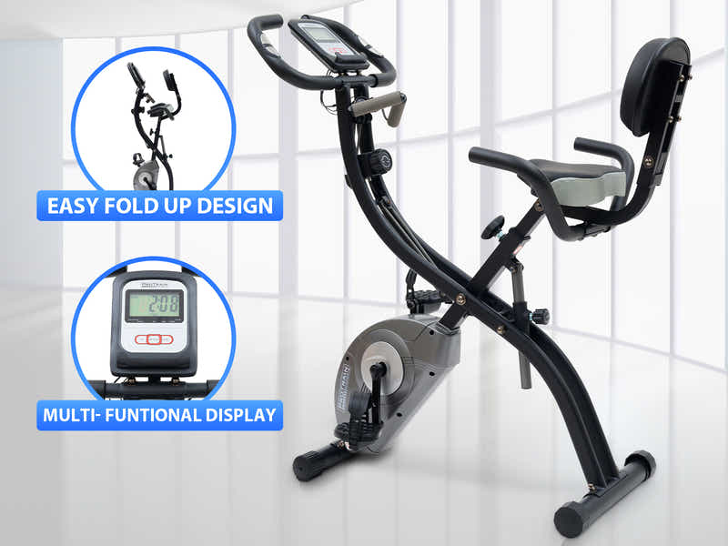 X-Bike With Rope And Recumbent Folding Magnetic Exercise Bike