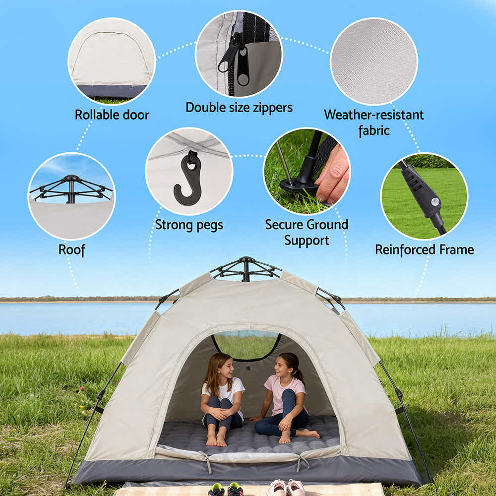 DS NA Weisshorn Camping Tent Instant Tent Pop up 2 Person Outdoor Hiking