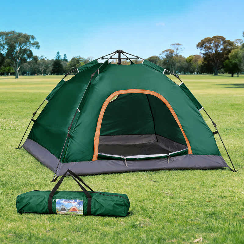 Weisshorn Camping Tent Instant Tent Pop up 2 Person Outdoor Hiking Green