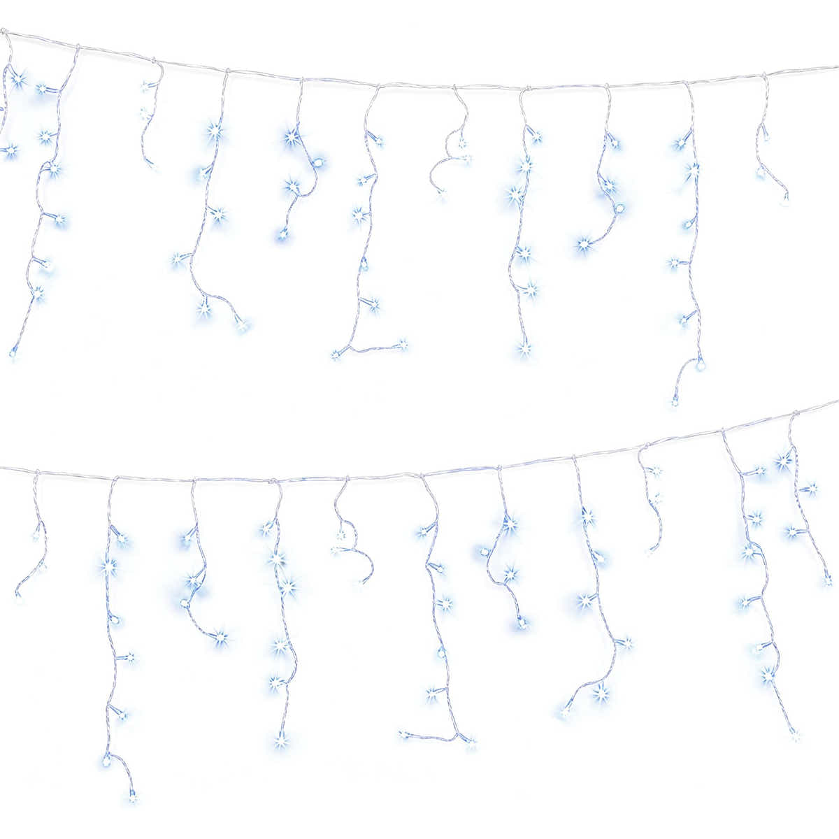 Jingle Jollys 32M Christmas Lights Solar Icicle String 960 LED Cool White