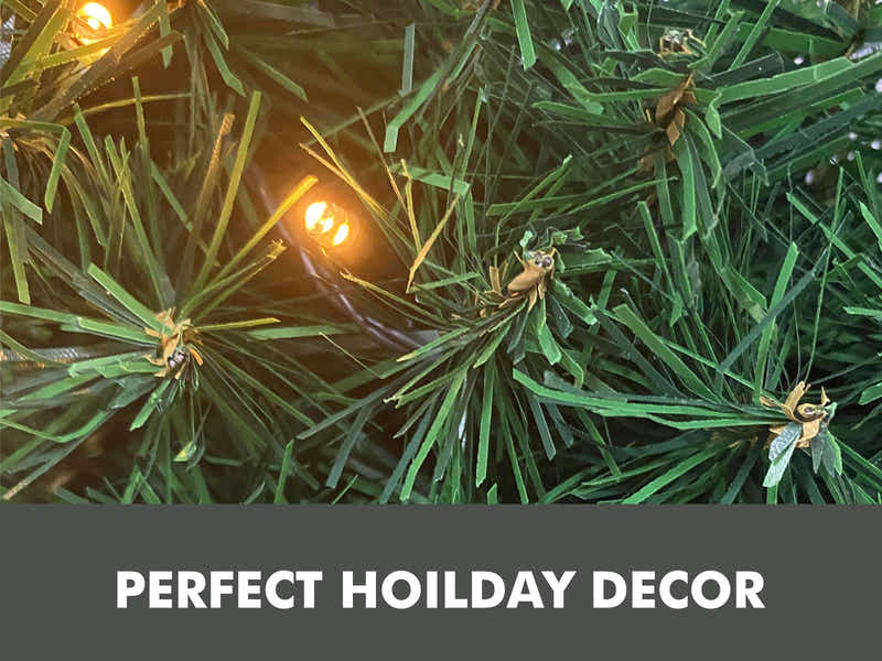 Pre-Lit Christmas Wreath - 24"/61 cm