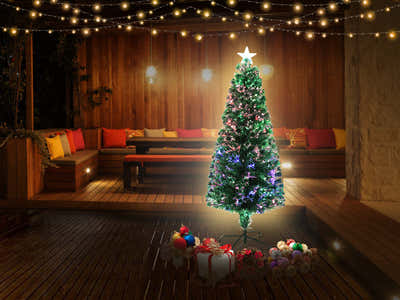 Optic Fibre Christmas Tree - 4Ft/120 cm