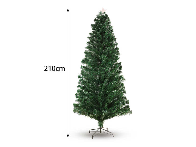 Optic Fibre Christmas Tree - 7Ft/210 cm