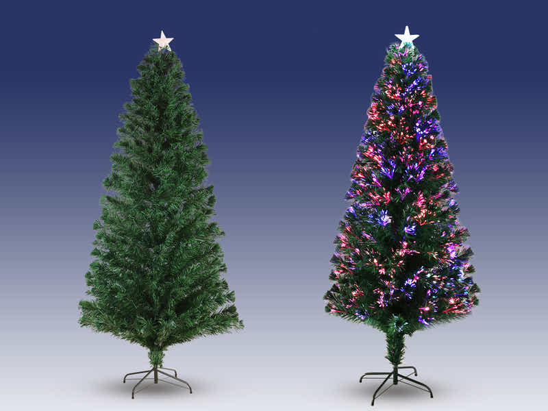 Optic Fibre Christmas Tree - 7Ft/210 cm