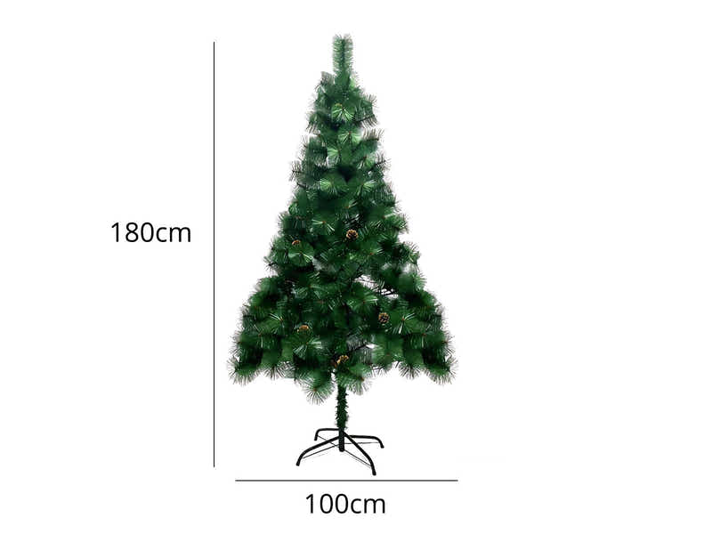 Christmas Tree with LED Lights - 6Ft/180 cm