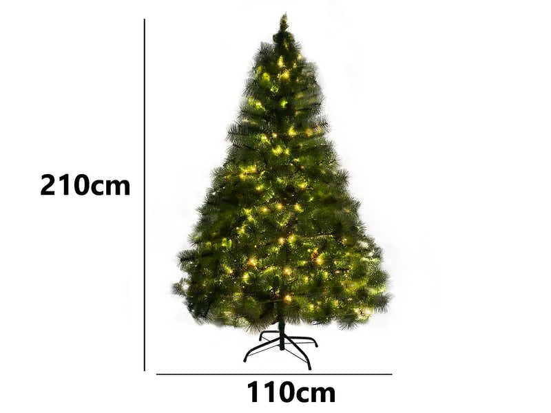 Christmas Tree with LED Lights - 7Ft/210 cm