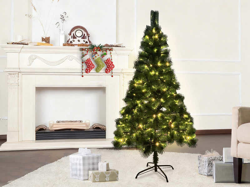 Christmas Tree with LED Lights - 7Ft/210 cm