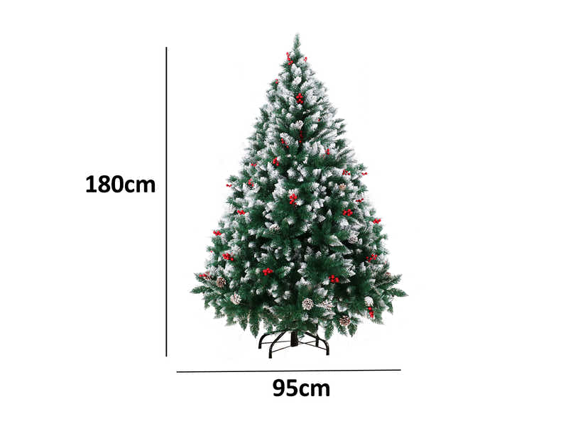 PVC Christmas Tree with Snow - 6Ft/180 cm