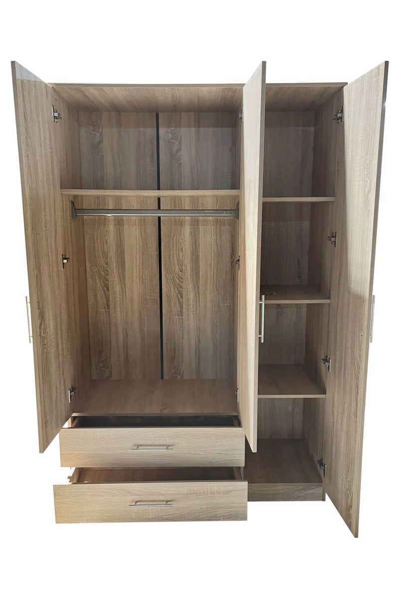 Alada 3 Doors Wardrobe With Drawers