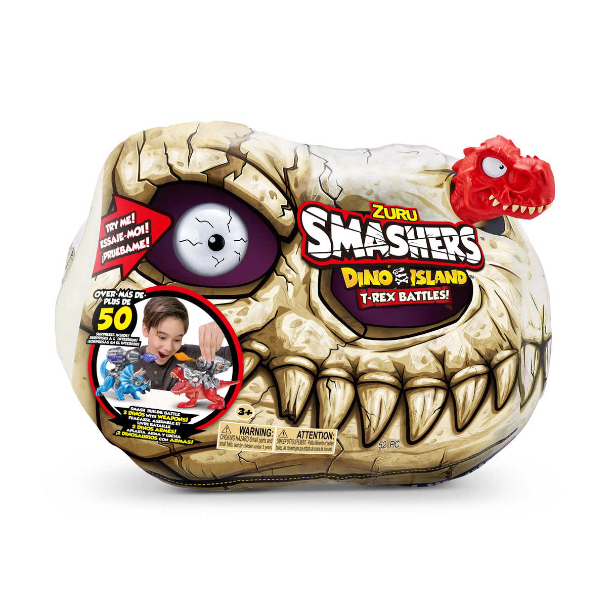 ZURU Smashers Dino Island S1 T-Rex Battle Playset