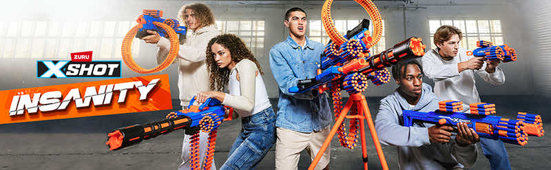 ZURU X-Shot Insanity S1 Motorized Rage Fire Gatling Gun (72 Darts)