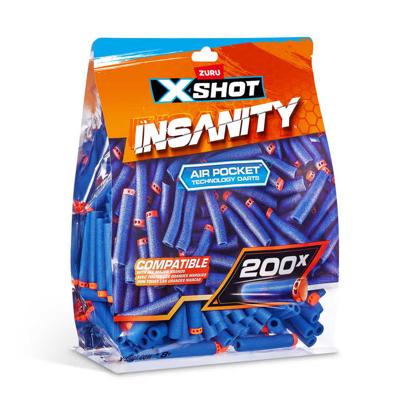 ZURU X-Shot Insanity Refill Darts (200-Pack)