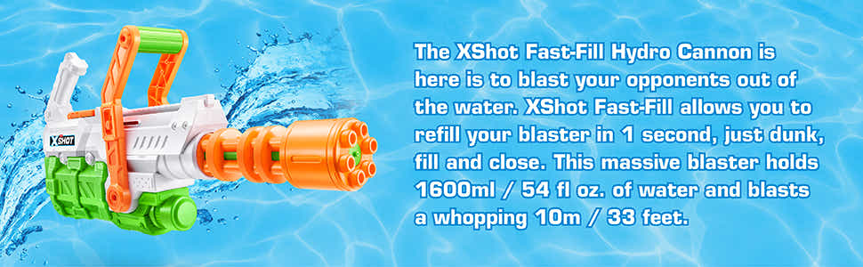 ZURU X-Shot Fast Fill Hydro Cannon