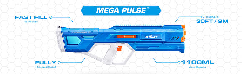 ZURU X-Shot Water Fast-Fill S1 Medium Motor Soaker