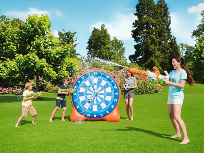 Bestway Inflatable Dartboard + ZURU X-Shot Fast Fill Hydro Cannon