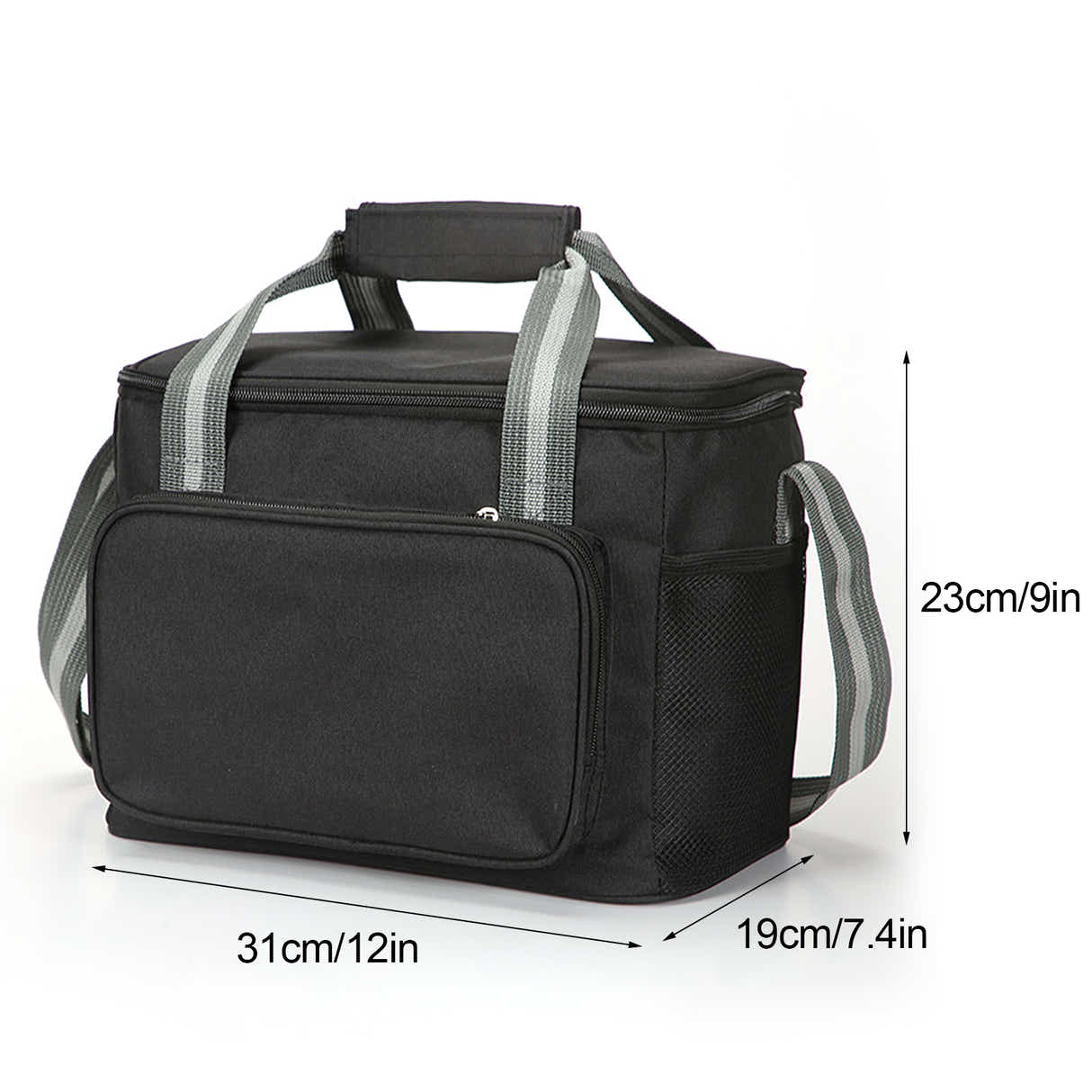 DS BS 14L Large Capacity Insulated Cooler Leakproof Tote Bag-Grey