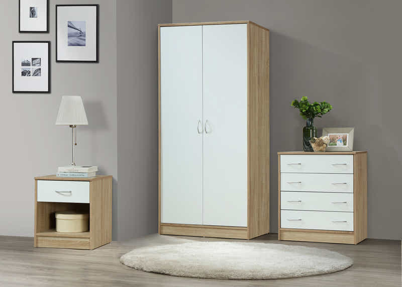 Bardalona Trio Bedroom Set - Gloss White