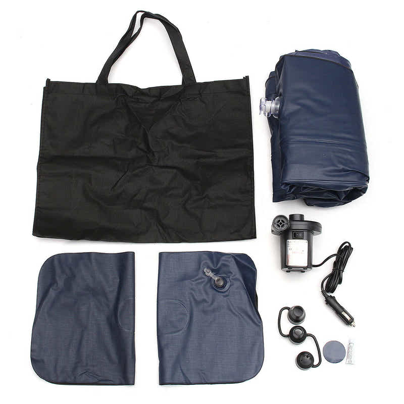 DS BS Car Travel Inflatable Mattress Air Cushion Bed Black