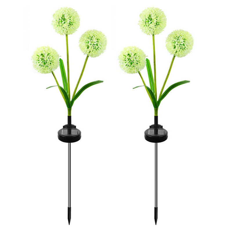 DS BS 2Pack Solar Outdoor Garden Color Changing/Warm White Light