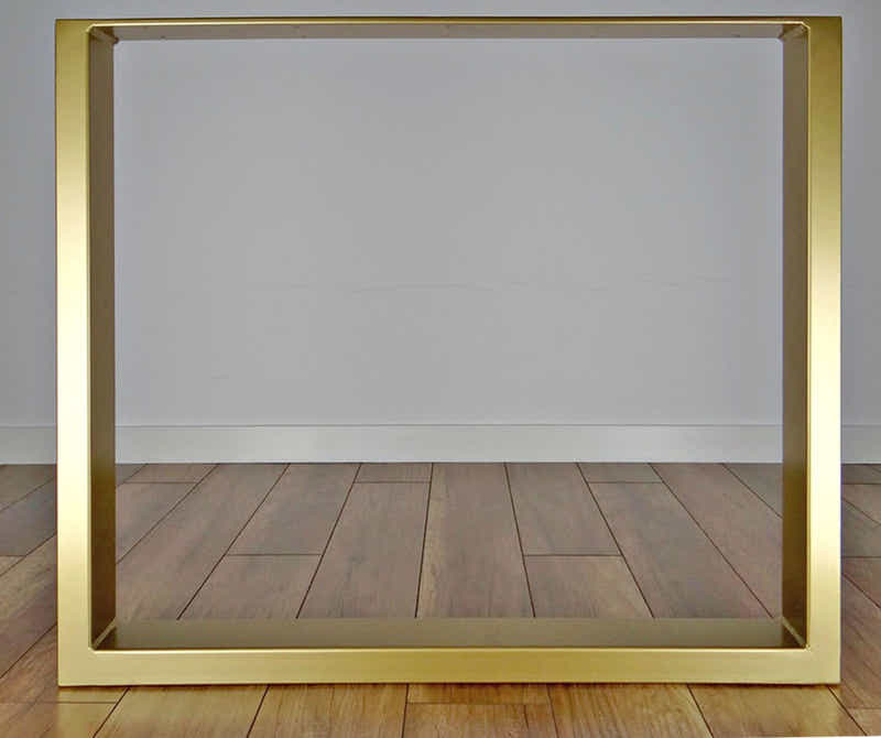 DS BS Set of 2 Steel Square Shape DIY Table Bench Legs 72cm-Gold