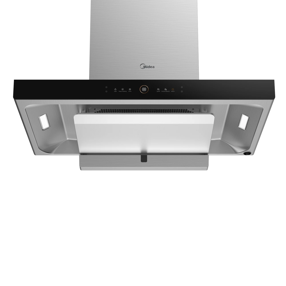 T Midea 90cm T-Shape Rangehood -Steam Wash 90M80