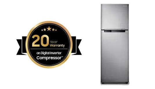 Digital Inverter Compressor and 20 Year Parts Warranty