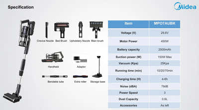 Midea Bendable Cordless Vacuum