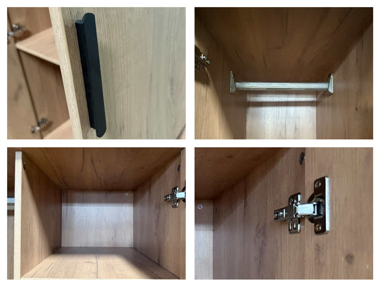 Kane 2 Doors Wardrobe With Drawers Upgraded