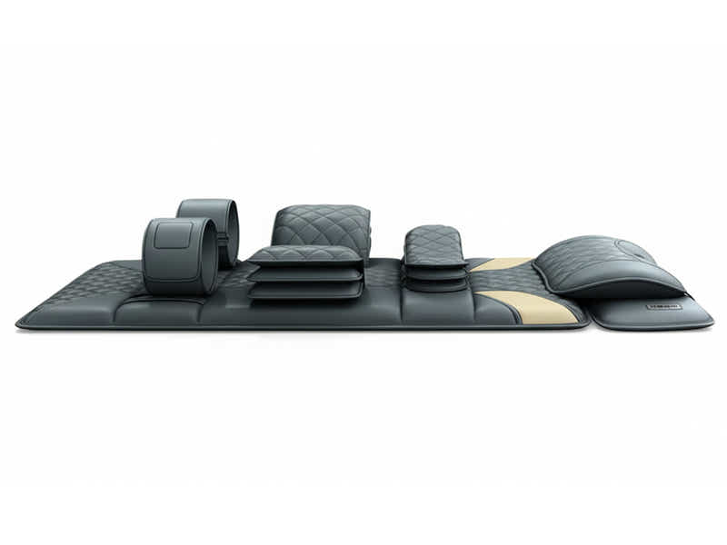 Novello Full Body Massage Mat with Air Press Calf Band - Dark Grey